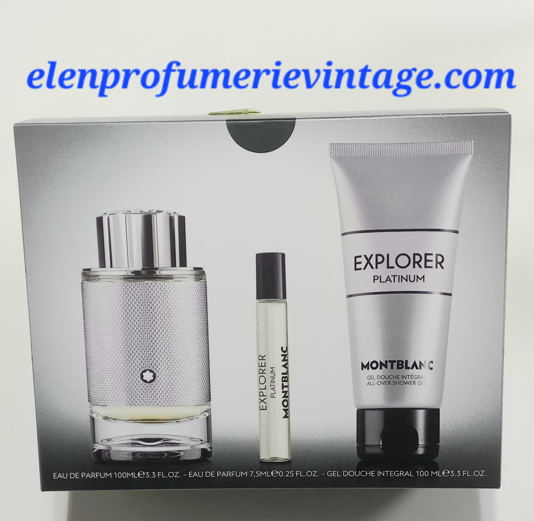 MONTBLANC EXPLORER PLATINUM CONFEZIONE REGALO EDP 100 ML + EDP 7,5 ML + GEL DOCCIA 100 ML