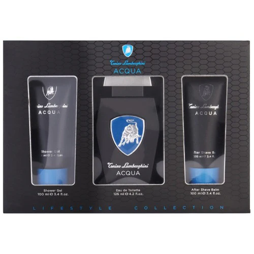 TONINO LAMBORGHINI ACQUA CONFEZIONE REGALO EDT 125 ML + SHOWER GEL 100 ML + AS BALM 100 ML